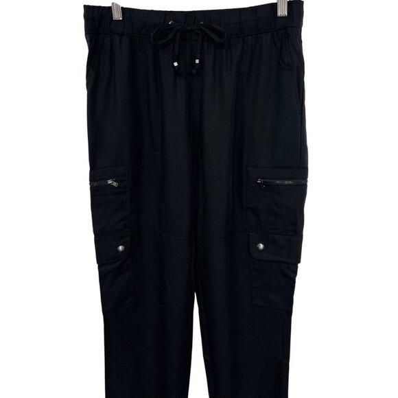 Banana Republic Women Black Cargo Jogger Pants Size Small S NWT New - Picture 2 of 8